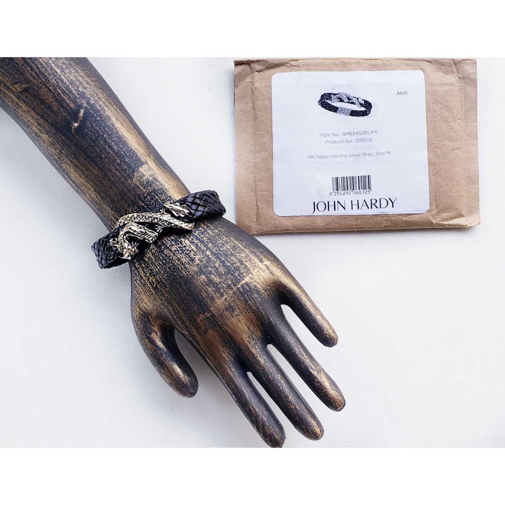 SOLD☆ John Hardy NAGA Dragon Leather Bracelet - Picture 4 of 8
